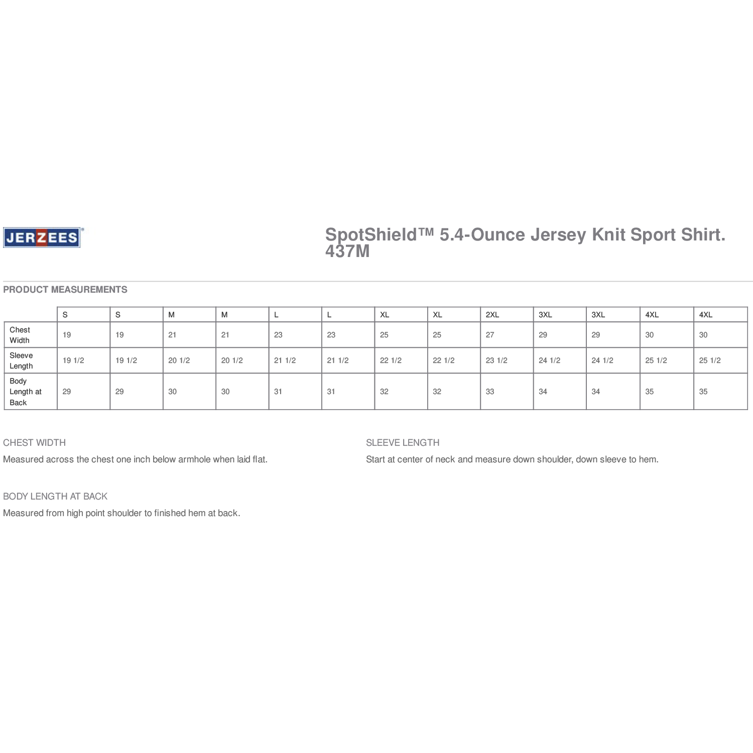 JERZEES - SpotShield 5.4-Ounce Jersey Knit Sport Shirt