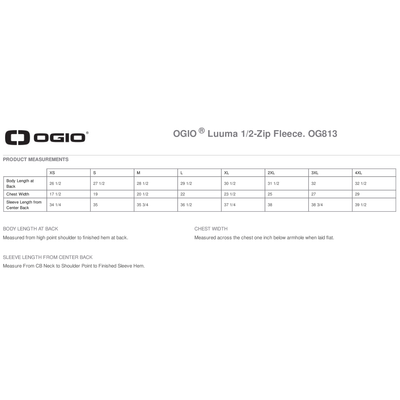 OGIO Luuma 1/2-Zip Fleece - Previous Generation Logo